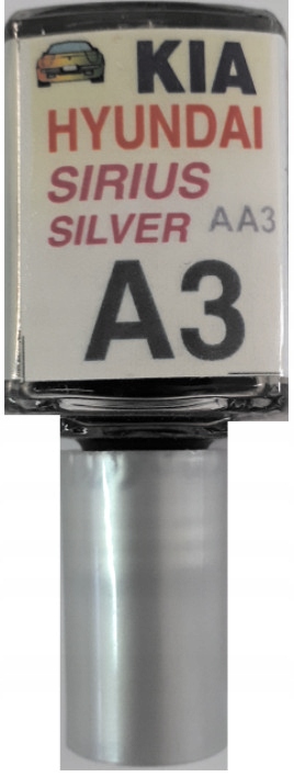 KIA A3 SILVER SIRIUS LAKIER ZAPRAWKA DO RYS ARA 10 ML
