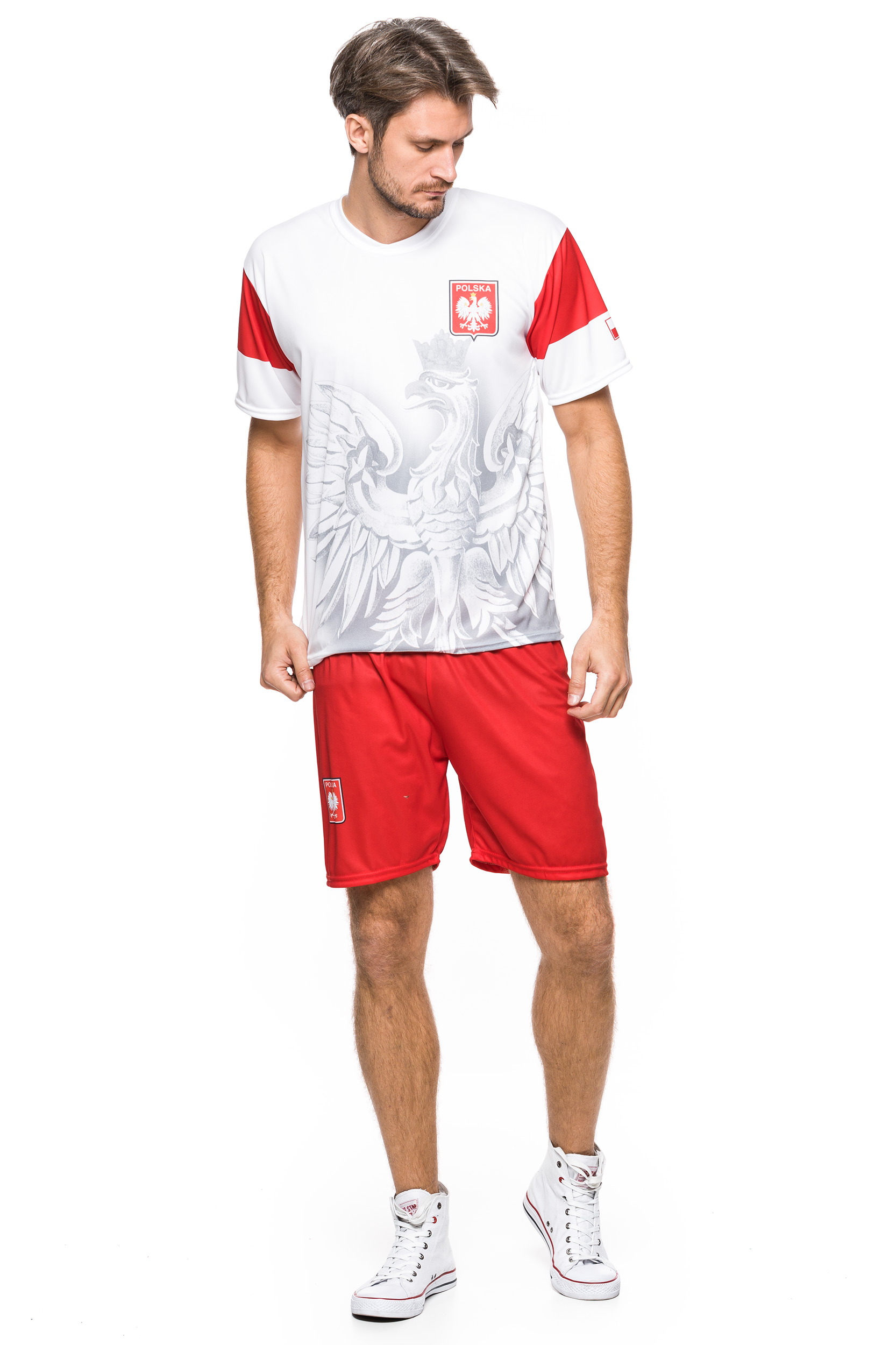 POLSKA - KOSZULKA KIBICA - SUPER ORZEŁ - TU XXXXL Linia plus size (duże rozmiary)