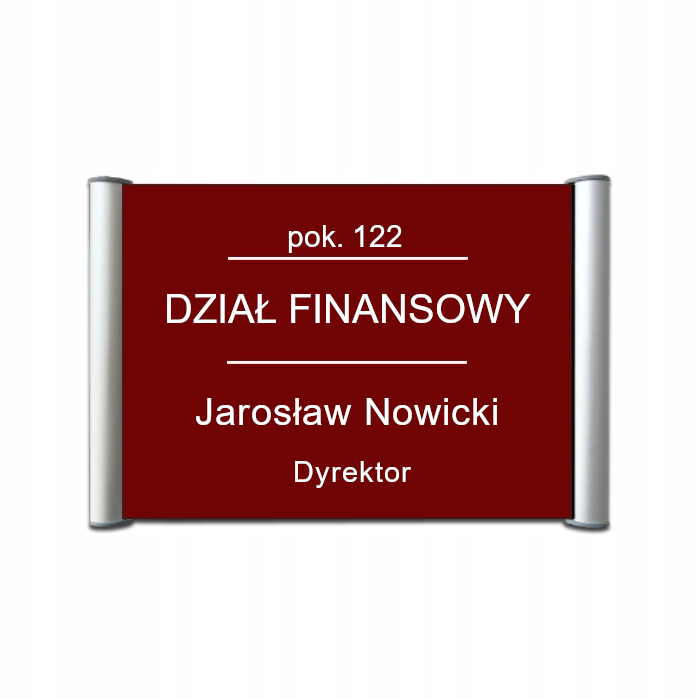 

Tabliczka przydrzwiowa, na drzwi, informacyjna A4