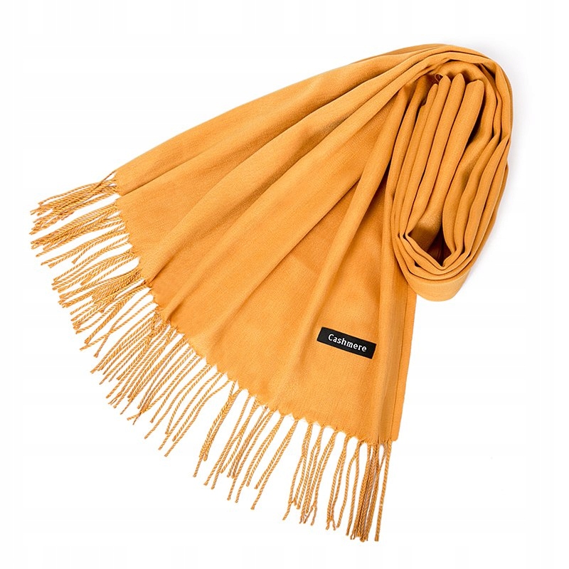 DUŻY SZAL szalik gład kaszmirowy KASZMIR MIODOWY Rodzaj szal