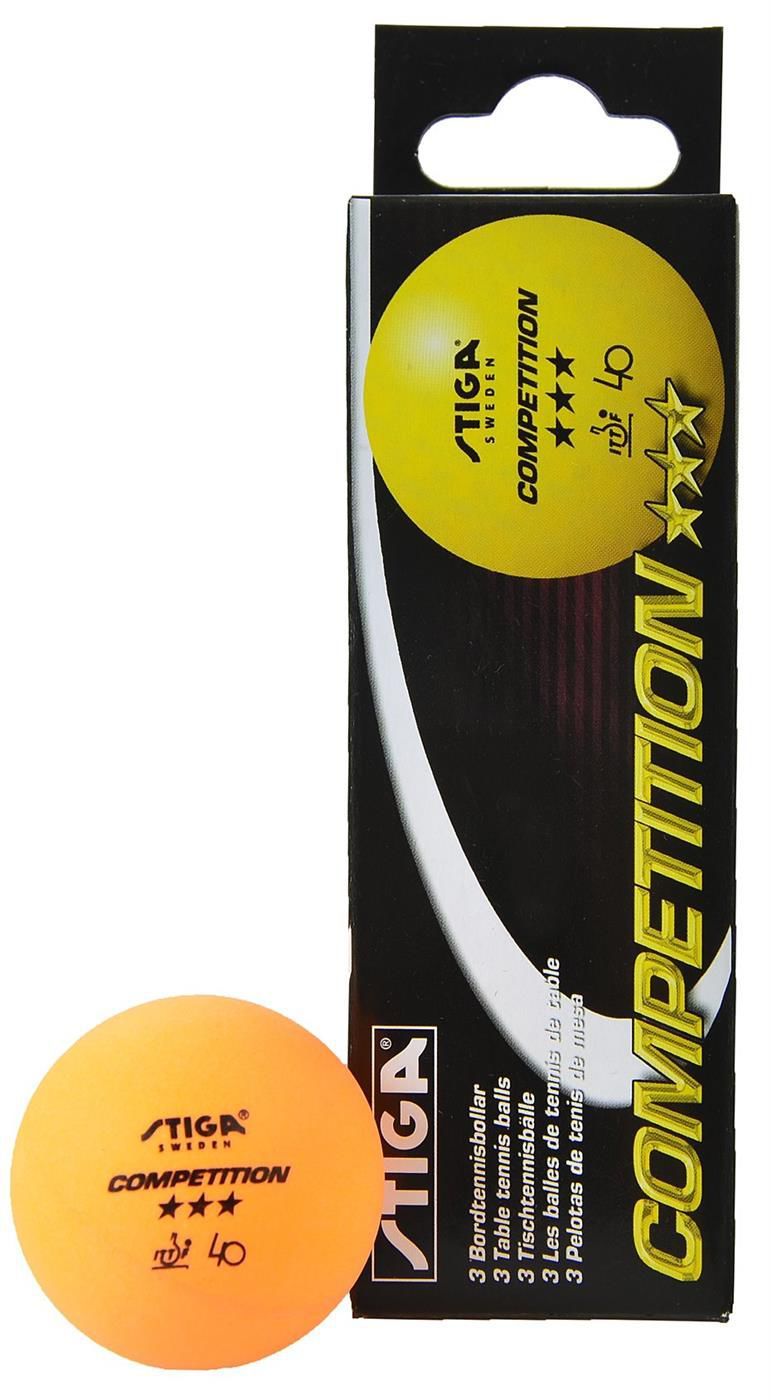 Piłeczki Stiga COMPETITION pomarańcze i czerwienie Model COMPETITION