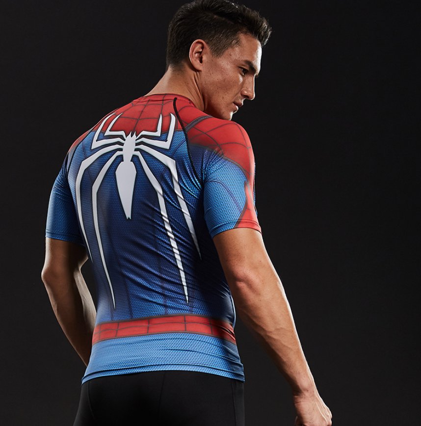 Koszulka Termoaktywna SPIDER-MAN INFINITY WAR 2XL Kolor dominujący czerwony