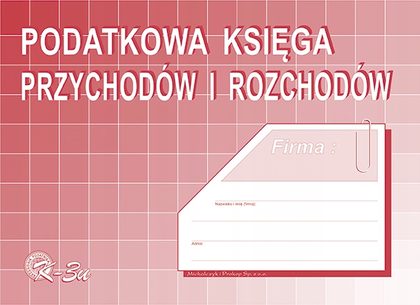 

Podatkowa Księga Przychodów I Rozchodów A5 K3 Łódź