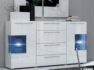 Komoda STILO -WYSOKI POŁYSK+ LED GRATIS Materiał inny