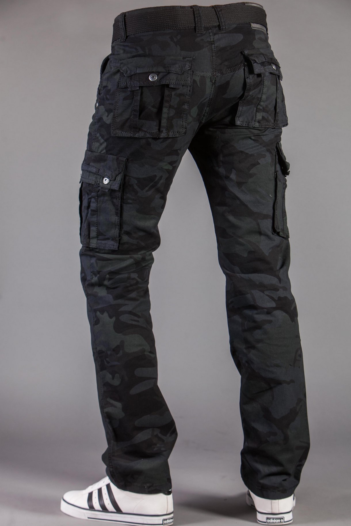 SPODNIE BOJÓWKI + PASEK M2096-1 rozm. 40 Fason bojówki