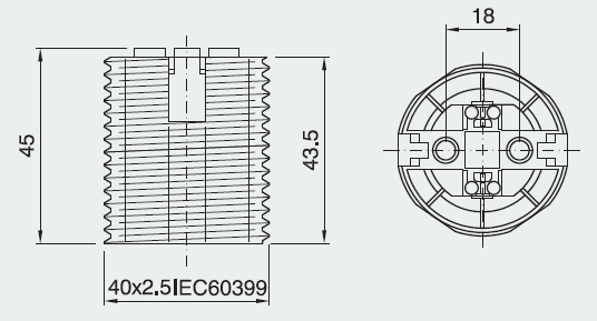OPRAWKA E27 PLASTIKOWA CZARNA GWINT I KOŁNIERZ Typ inny