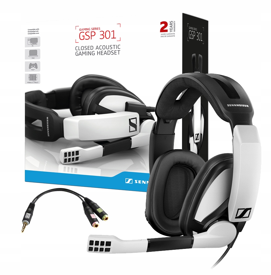 

Słuchawki gamingowe Sennheiser Gsp 301 + Pcv 05