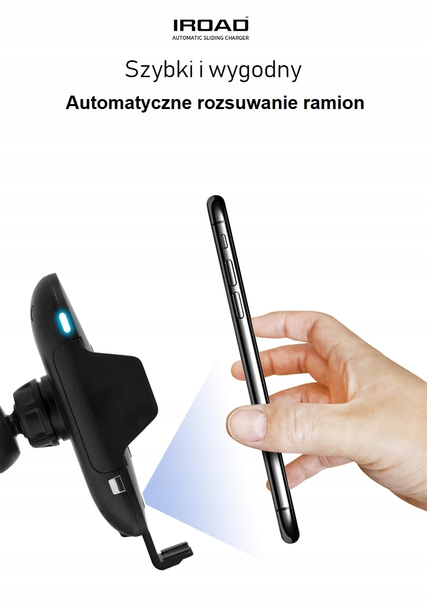 Uchwyt do auta z ładowarką Qi i czujnikiem ruchu 7793982057 Uchwyt do auta z ładowarką Qi i czujnikiem ruchu 7793982057