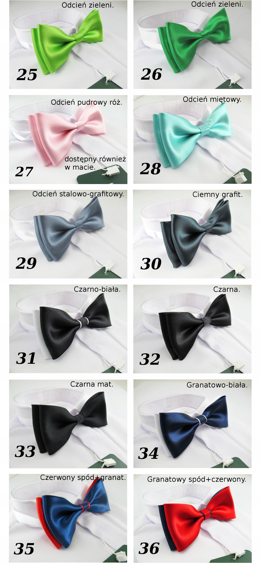 MUSZKA dziecięca chłopięca MUCHA 3-10 LAT WZORY Marka Inna marka