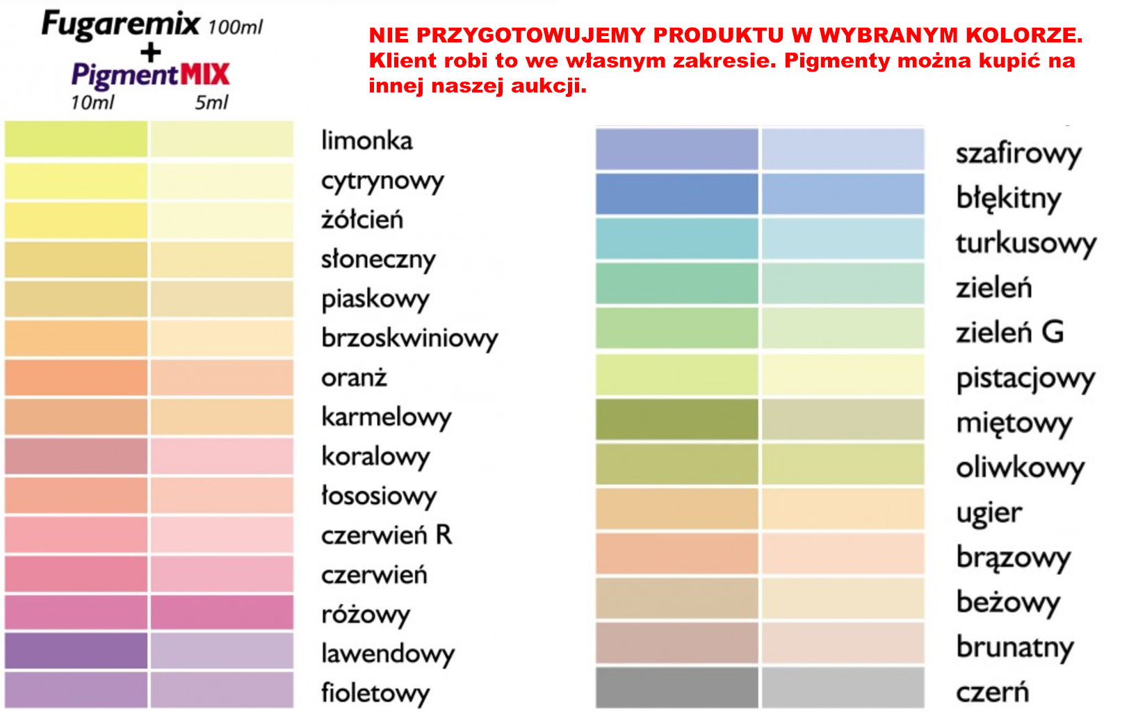 FUGAREMIX 100ml - renowator do FUG Marka Inny producent