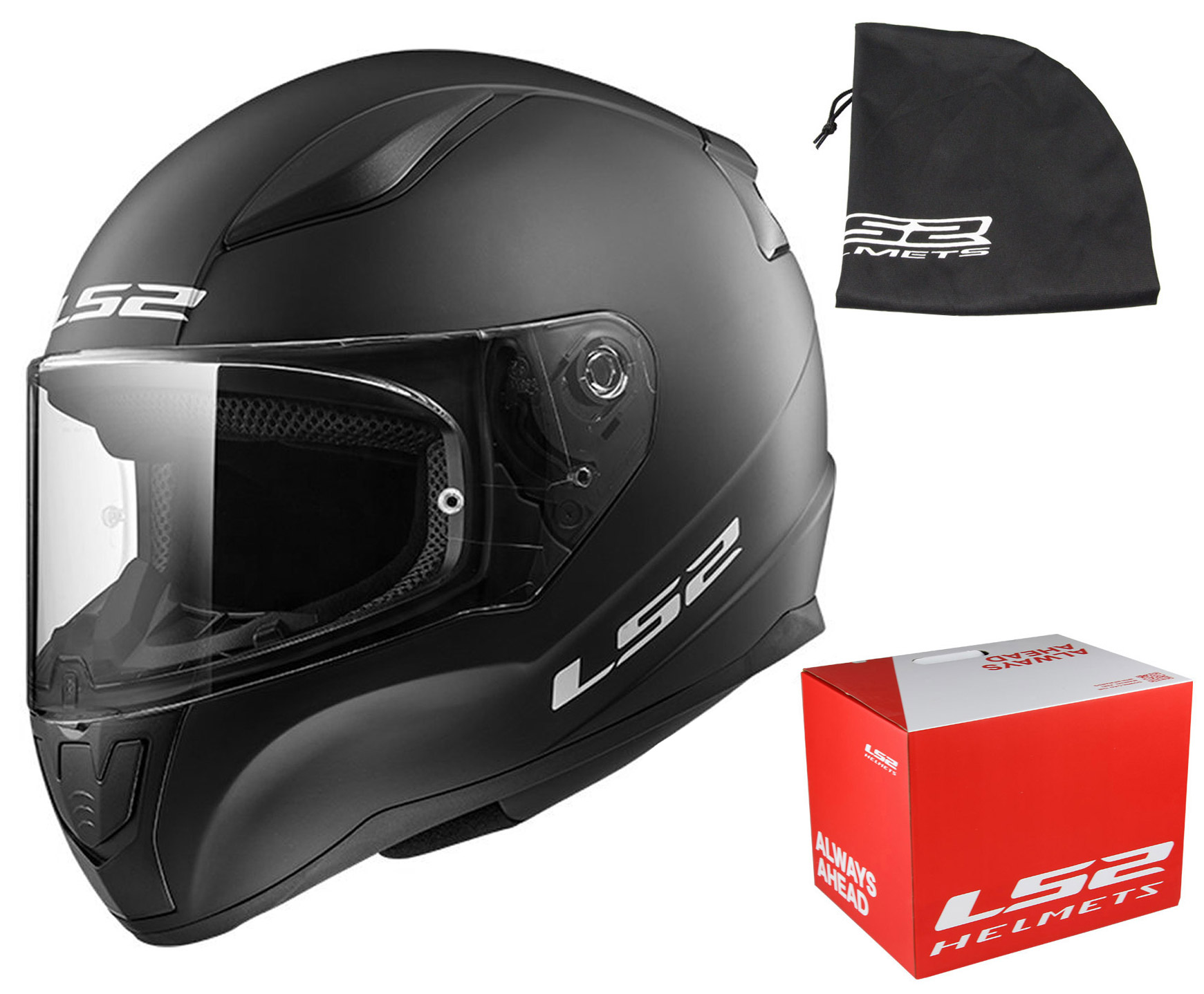 KASK LS2 FF353 RAPID SOLID BLACK MATT XXXL