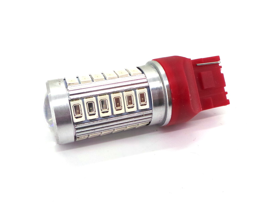 

W21W czerwona Led 7440 12-24V canbus 1000lm mocna