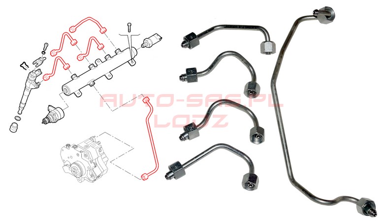 504384346 - ТОПЛИВОПРОВОДЫ ТРУБКИ DUCATO JUMPER BOXER 3.0