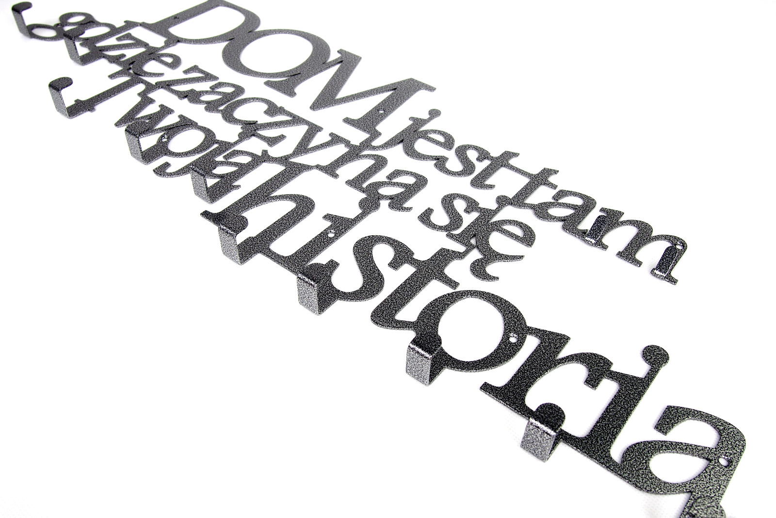 Wieszak ścienny Ubrania + 2Klucze Polska Sentencja Marka Inny producent