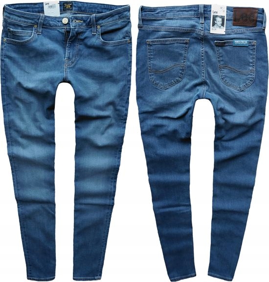 

Lee Malone spodnie rurki stretch Blue W28 L32