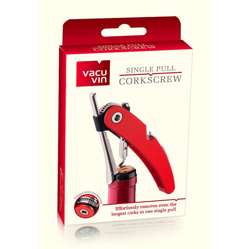 

Korkociąg VacuVin trybuszon otwieracz od wina red
