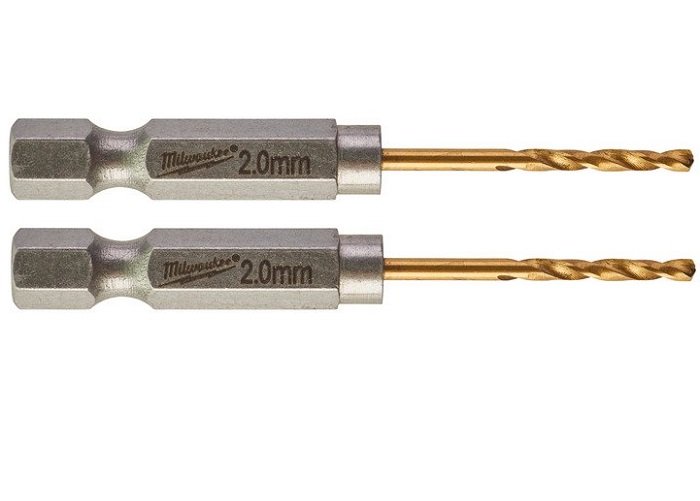 

Milwaukee 2 Wiertła Metal Hss-g Tin Red Hex 2,0 mm