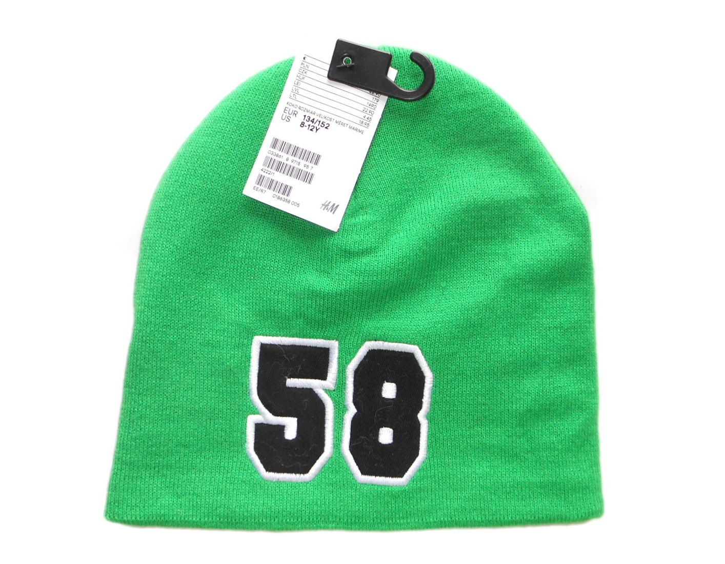 

H&m Czapka Podwójna Zielona Chłopięca 134/152