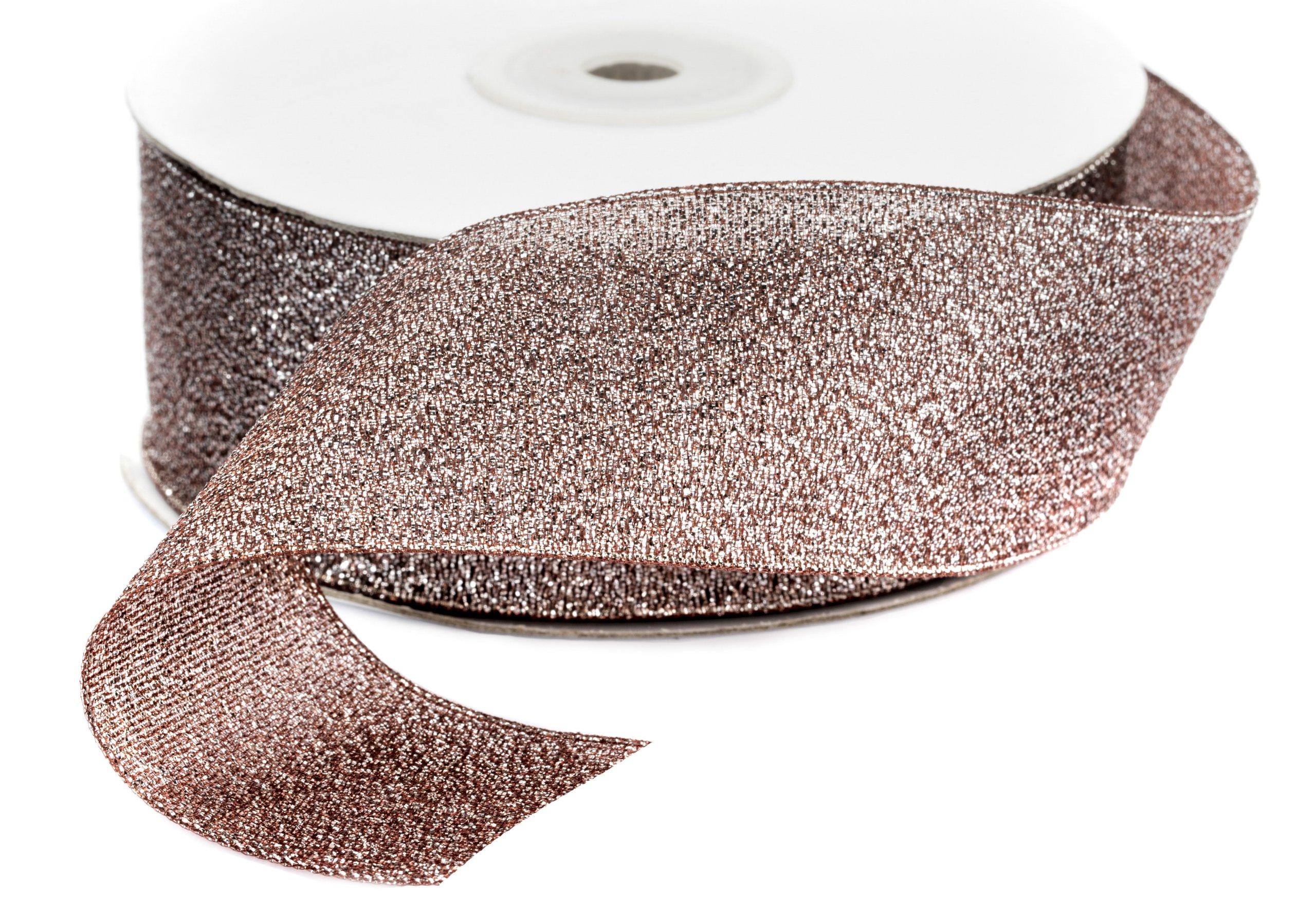 

Tasiemka Brokatowa Brązowa Wstążka 25mm 015