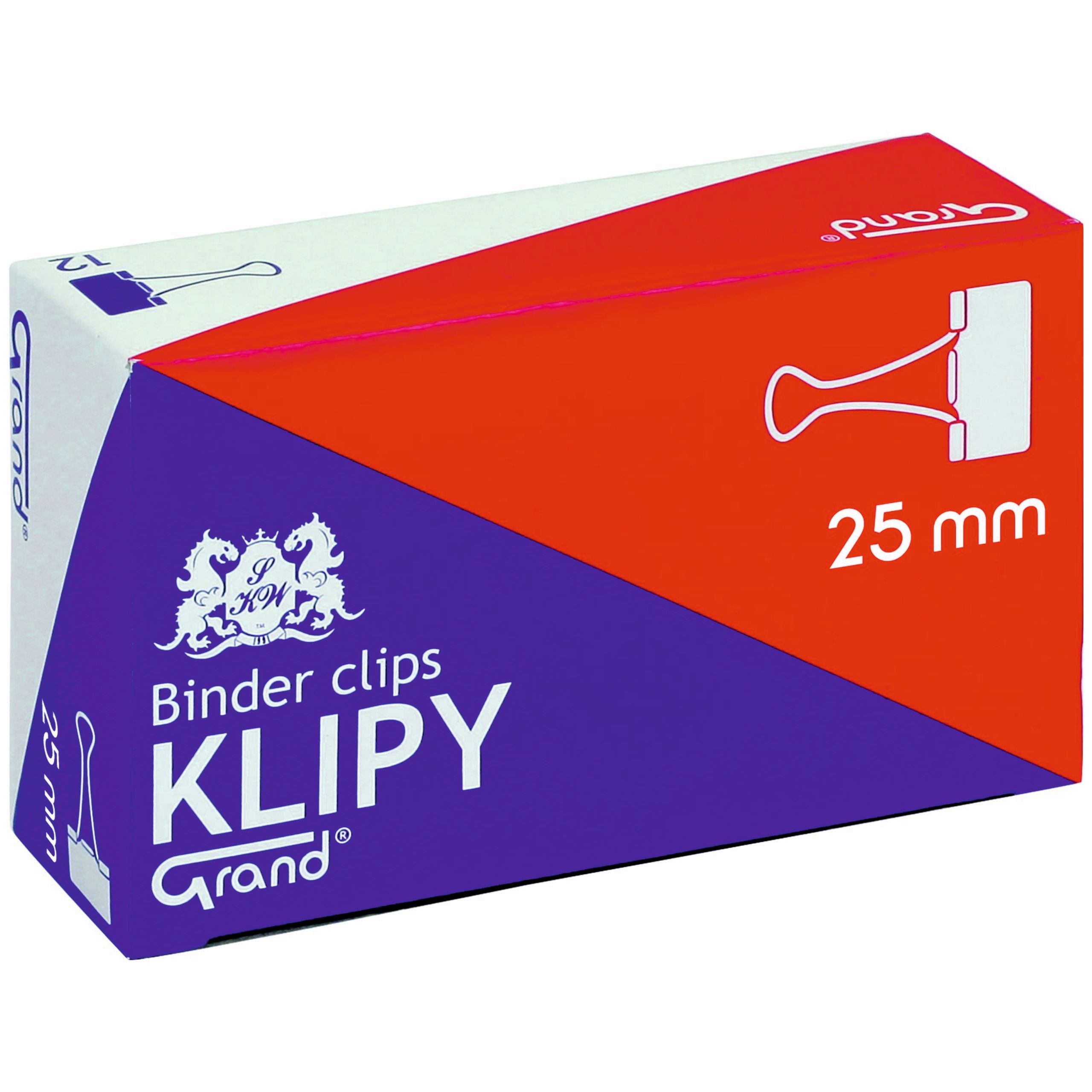 

Klipy biurowe 25mm 12 szt. Grand