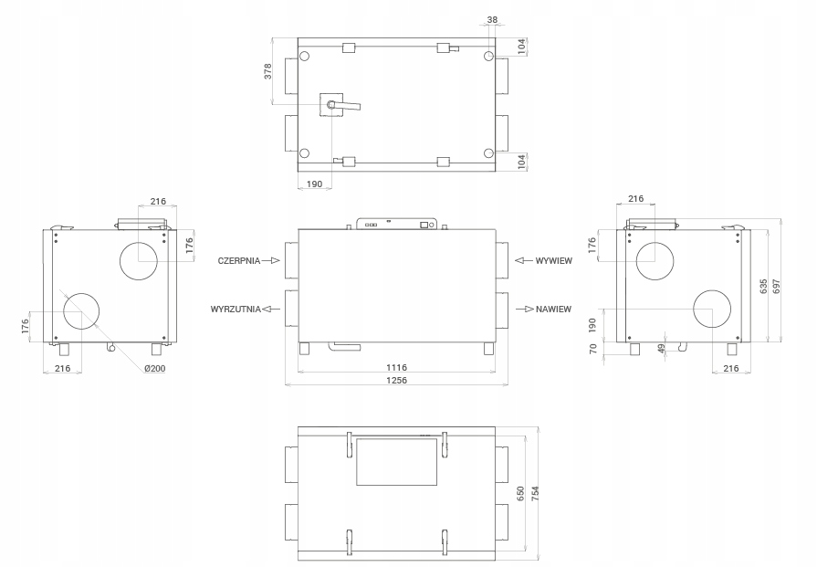 REKUPERATOR TG HOME 650h ENERGY Kod producenta AirPackHome650h