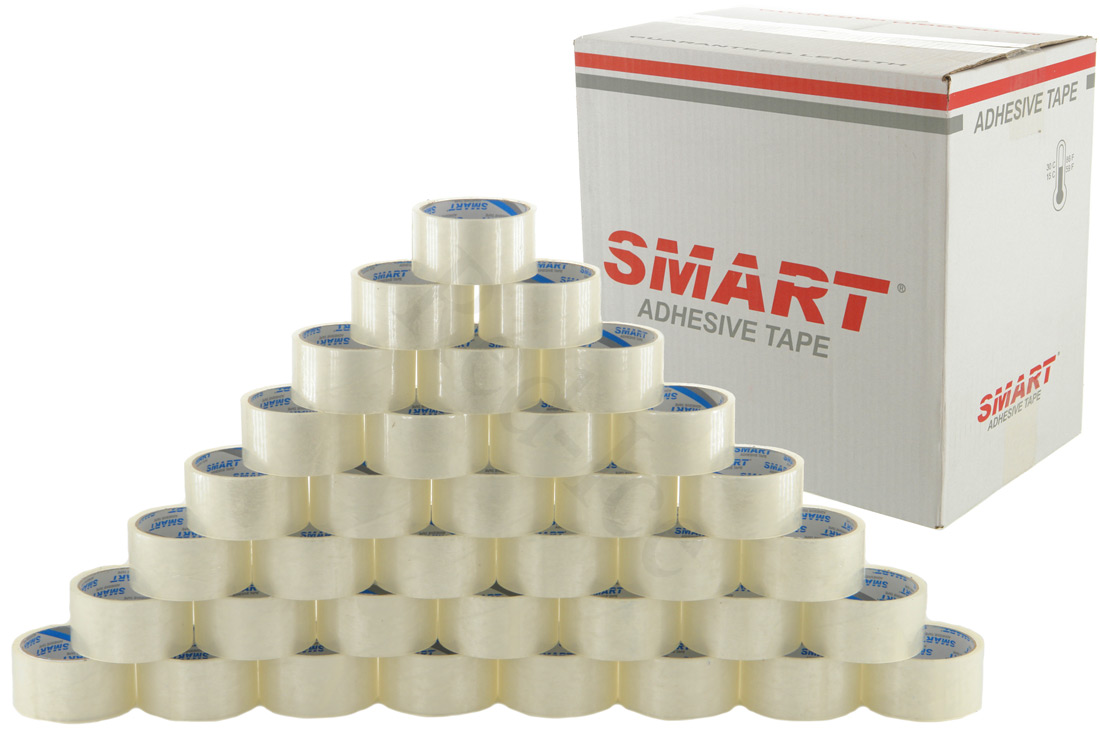 TAŚMA PAKOWA 48/66 KLEJĄCA 6SZT BEZBARWNA SMART Szerokość 50 mm