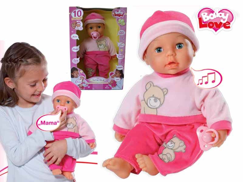 CHS LALKA AMELKA MÓWIĄCA 10 FUNKCJI BOBAS 4142 Marka Madej