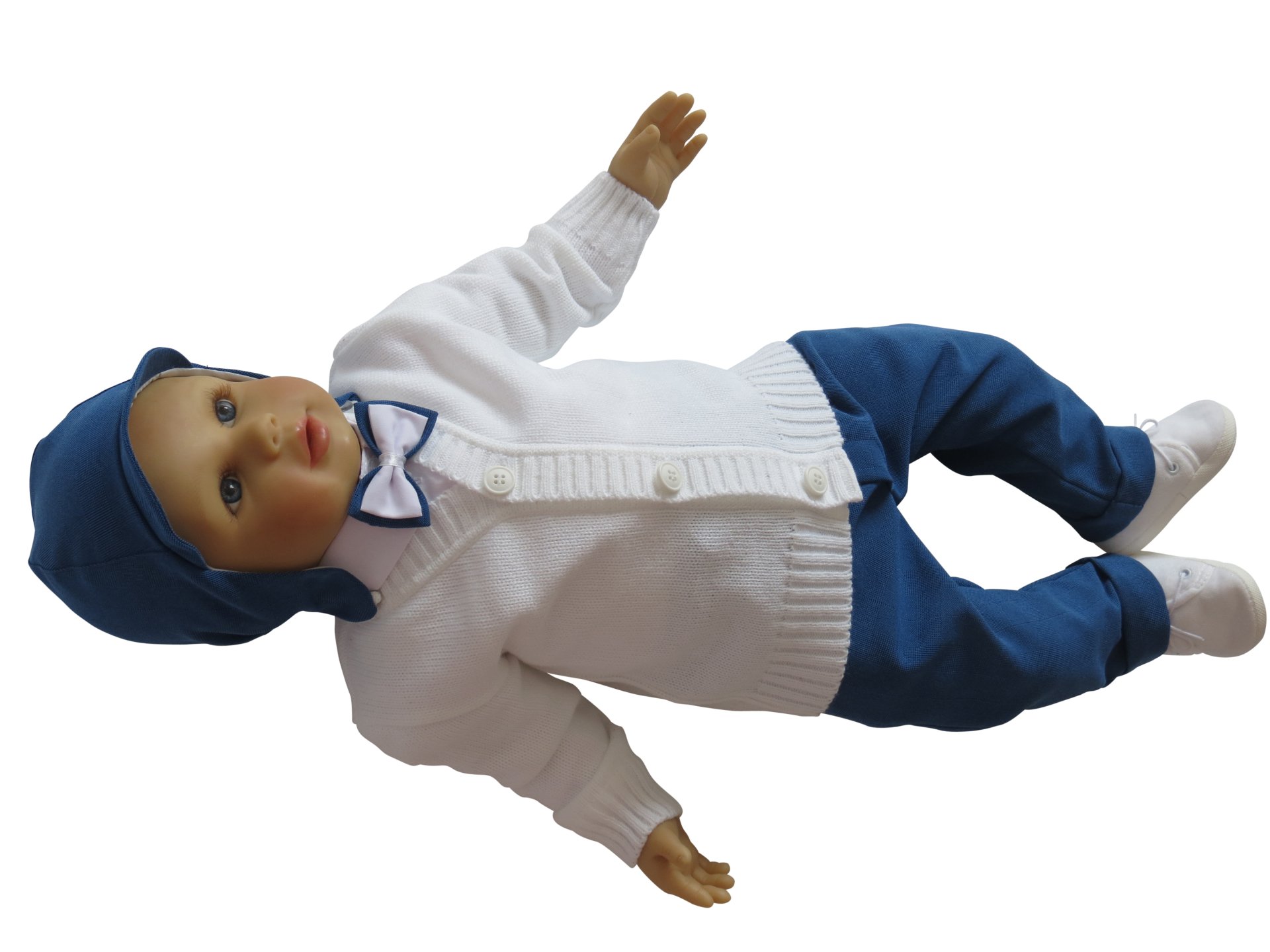 SWETER DO CHRZTU CHRZEST UBRANKA DLA CHŁOPCA R80 Rozmiar 80