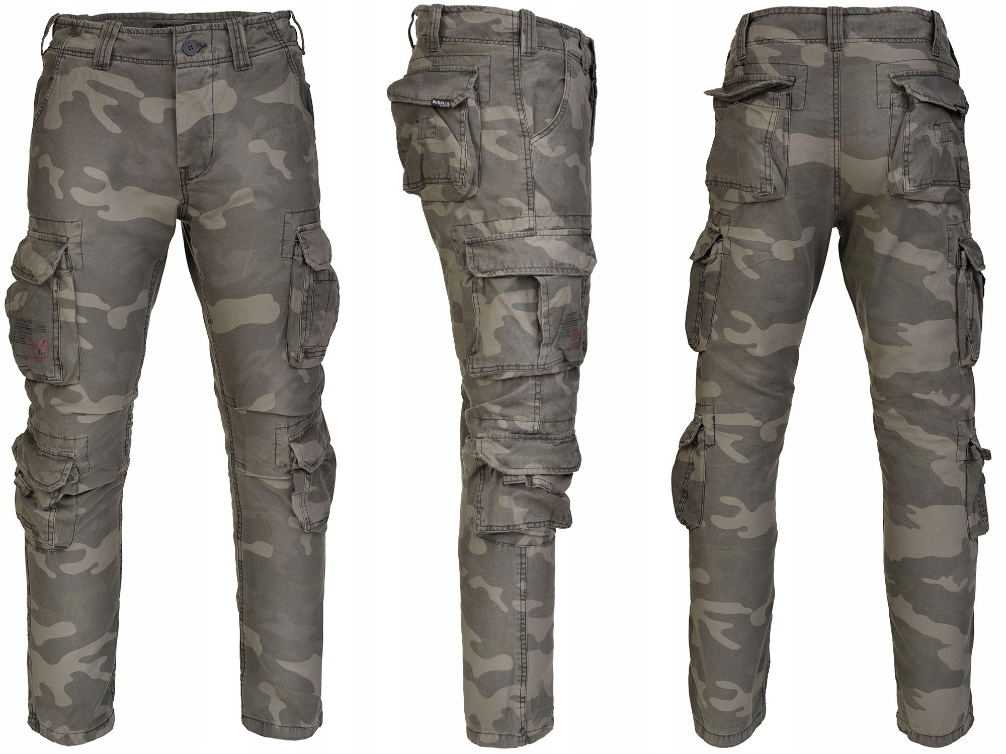 Брюки Airborne Slimmy Black Camo, Surplus 53603.42