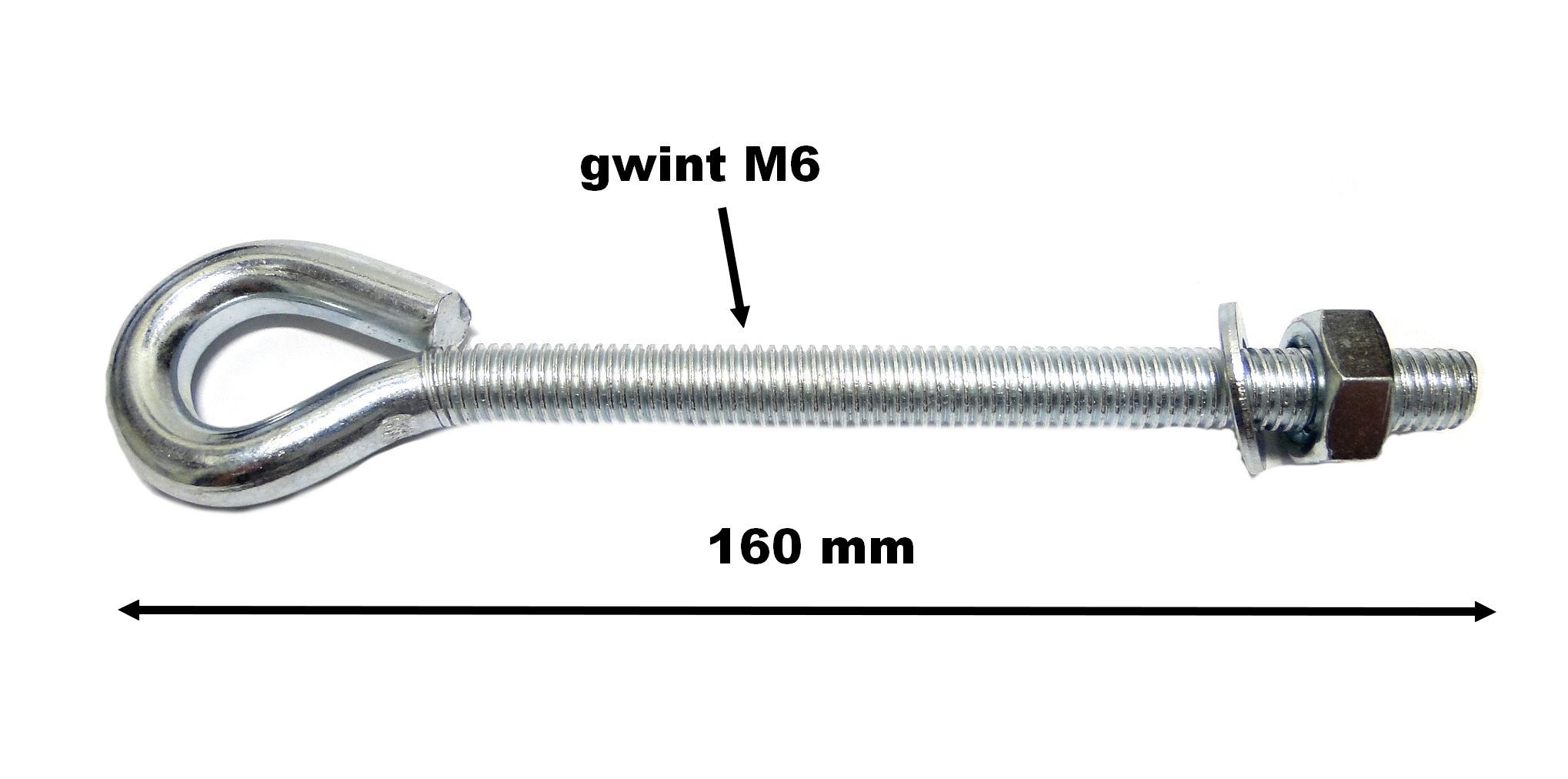 

Naciąg Do Siatki Napinacz Ocynkowany M6x160 Oczko