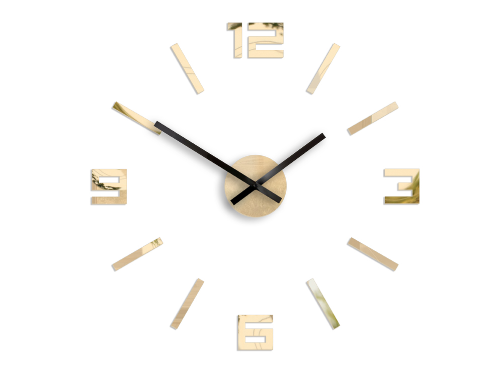 Zegar ścienny ARABIC ZŁOTE LUSTRO 50cm JAKOŚĆ -DIY Kod producenta MEKM025