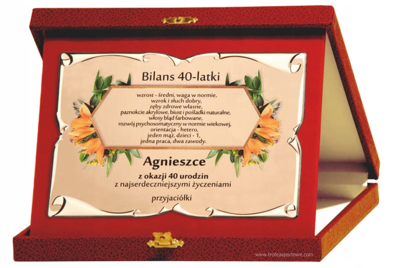 Certifikát Diplom Poděkování ozdobná Hliníková Patera elegantní pouzdro