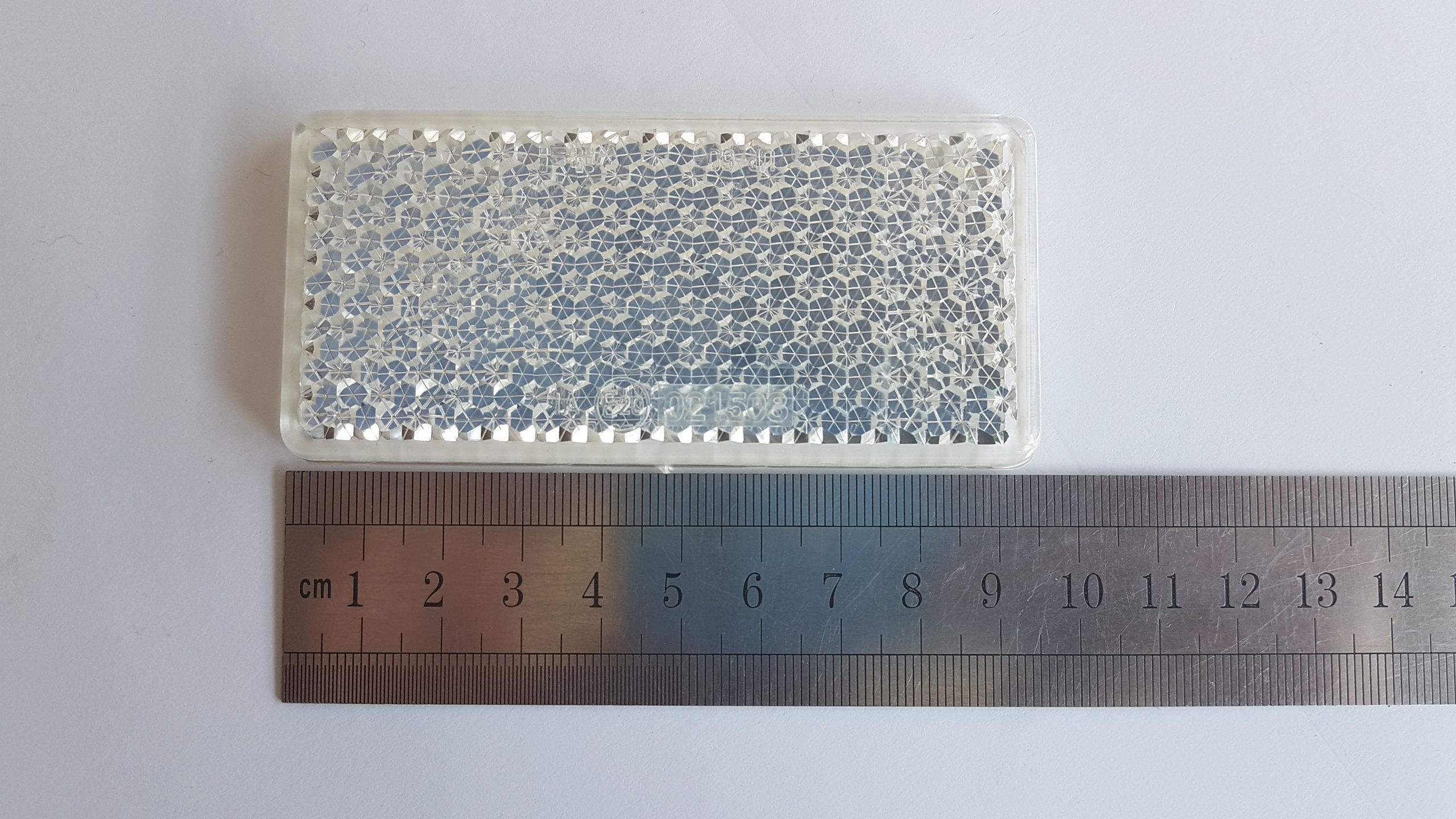 ODBLASK SAMOPRZYLEPNY przyczepa DUŻY biały HOMOLG Marka Rydwan