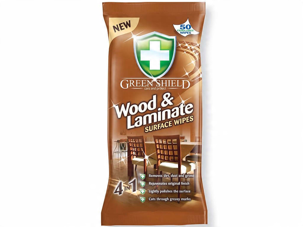 

Green Shield do Drewna Laminatu Chusteczki 50szt