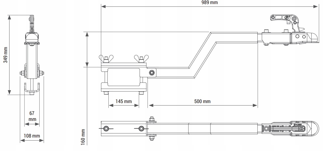 HAK SAMOCHODOWY DO PODESTÓW RS 300HAK Marka Protekt