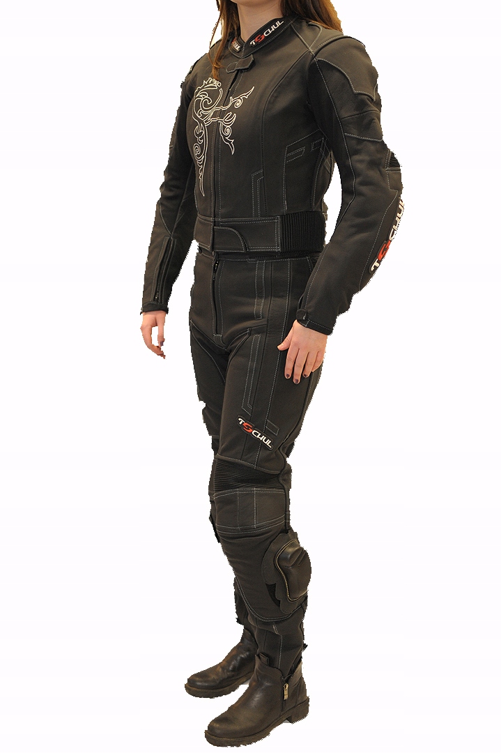 KOMBINEZON SKÓRZANY DAMSKI TSCHUL DWUCZĘŚ.187 r.34 Producent Tschul