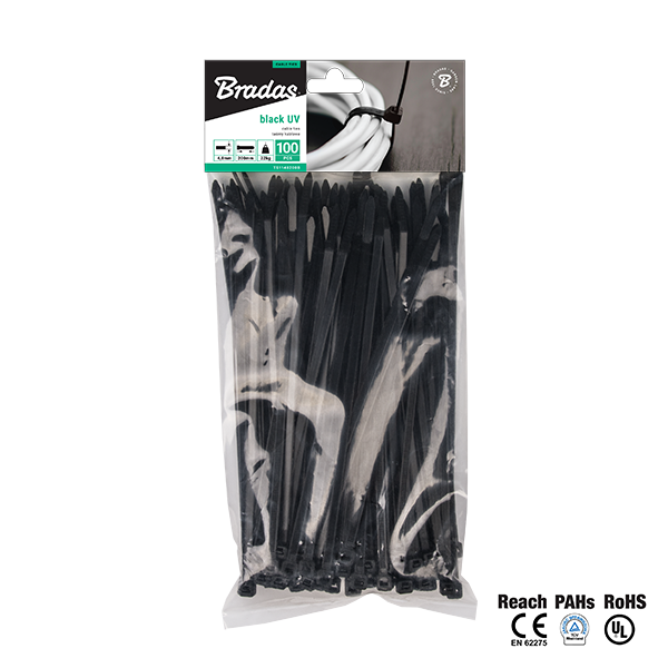 

Taśma opaska kablowa zipka krawatka 2,5x160 100szt
