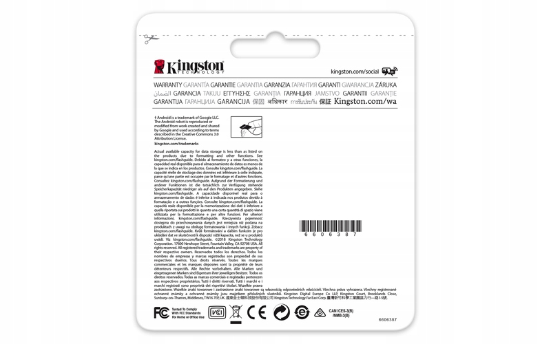 KINGSTON micro SD карти пам'яті 64 ГБ клас 10 UHS клас швидкість U1 V10 A1