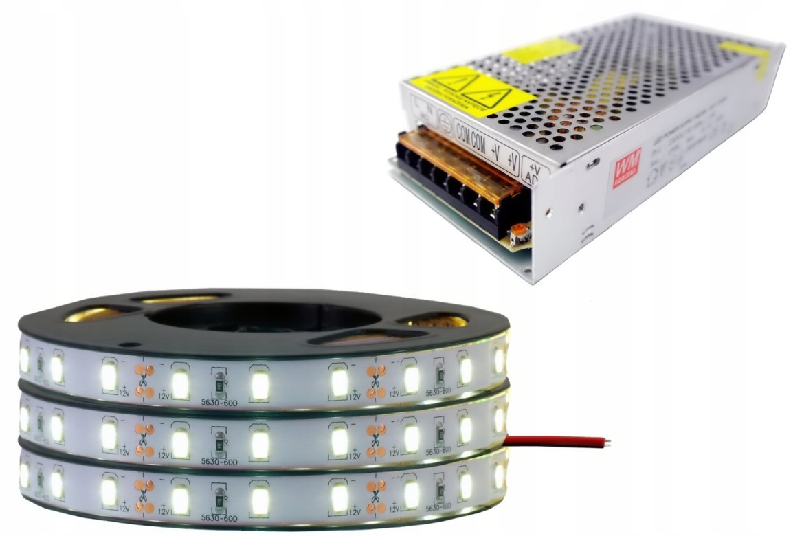 

Zestaw taśma Led 300 Smd IP20 5630 Naturalna 15m
