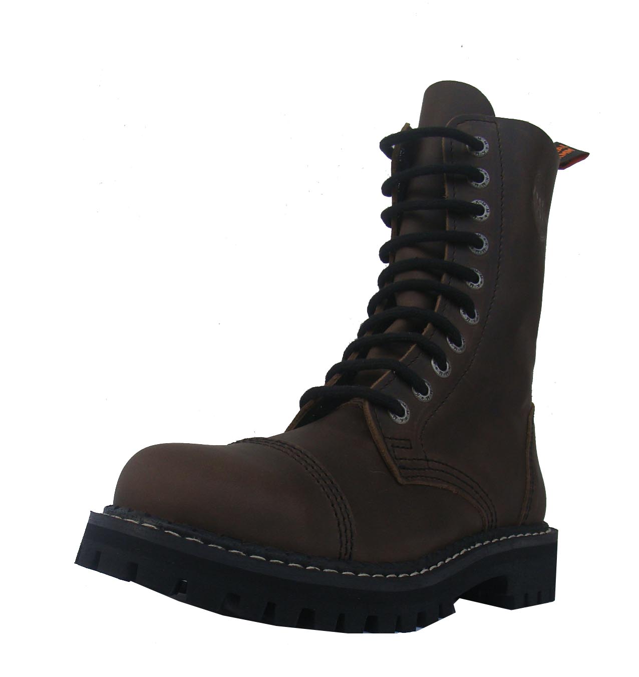 KMM 10 dziurkowe GLANY BRĄZOWE Nubuk Rozmiar 41 Długość wkładki 26.5 cm