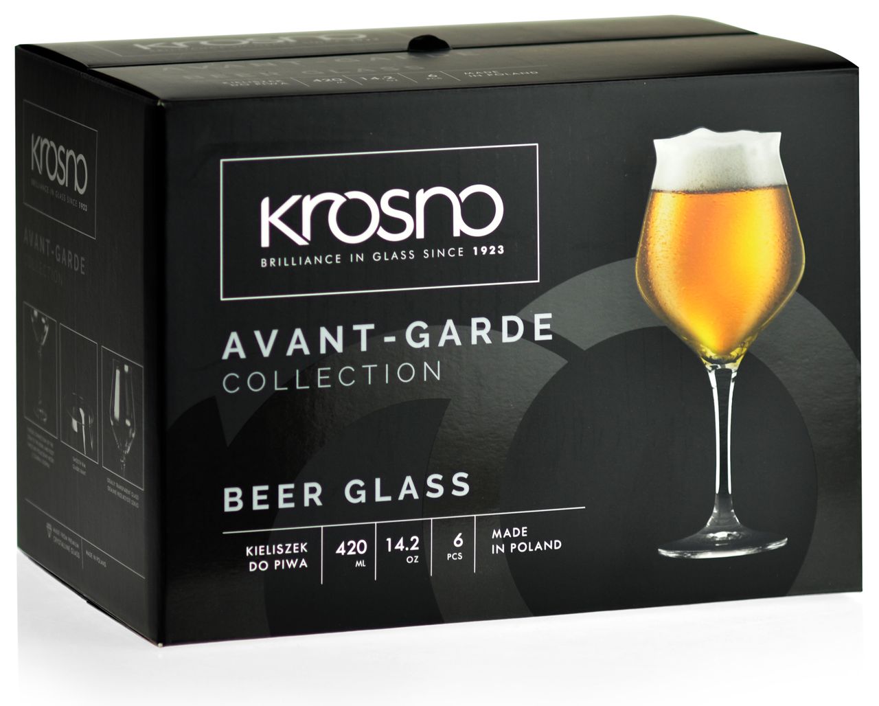 

Kieliszki degustacyjne pokale do piwa Krosno 420ml