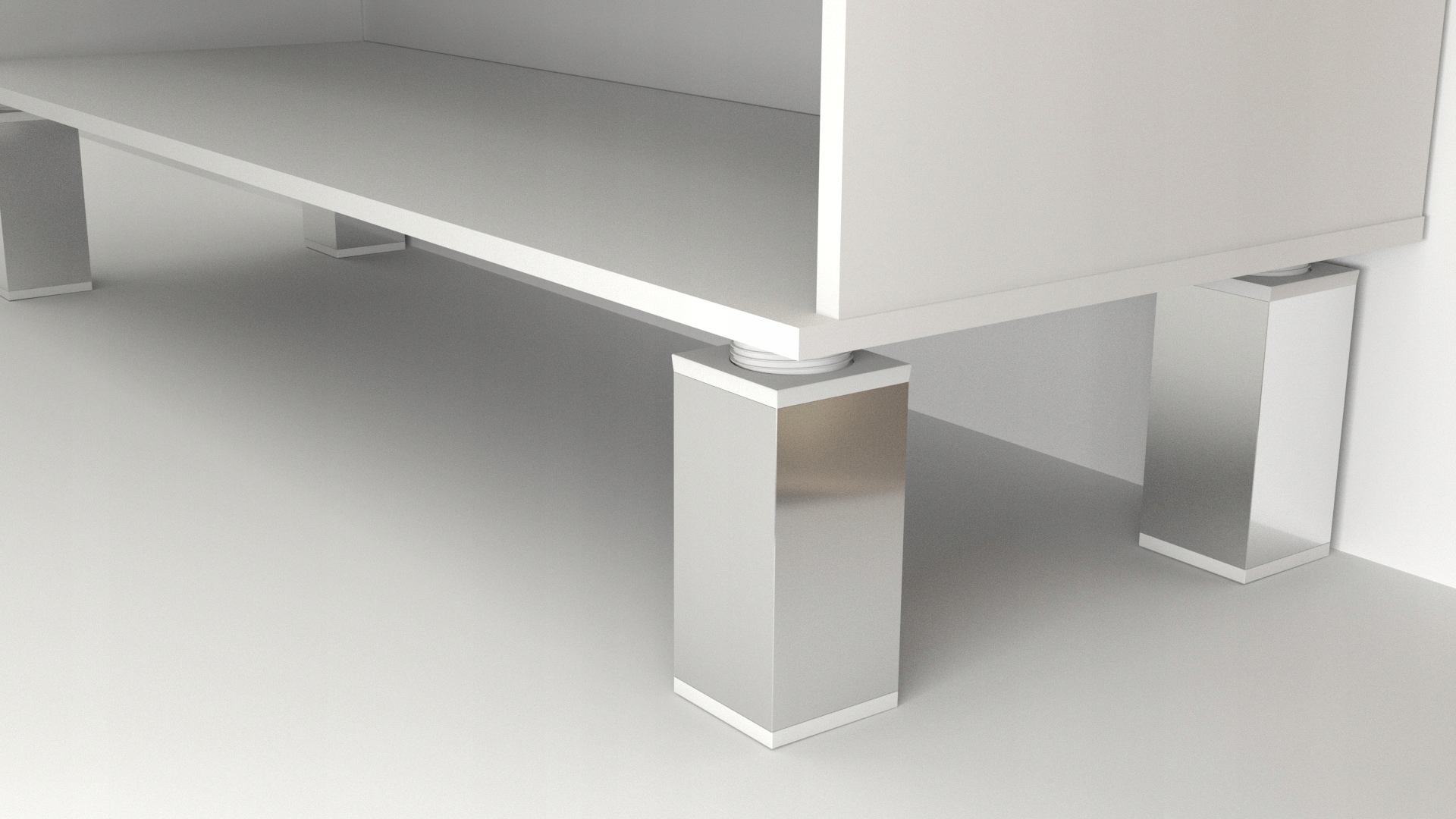 ALU NÓŻKA STOPKA MEBLOWA REGULOWANA H 150 MM CHROM Marka Fest