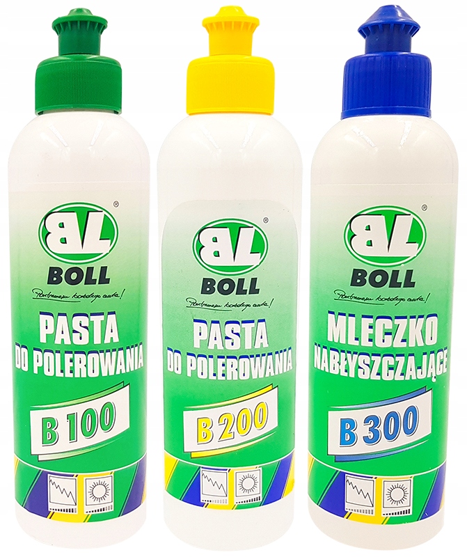 

Boll Zestaw Polerski B100 B200 B300 Pasta Mleczko