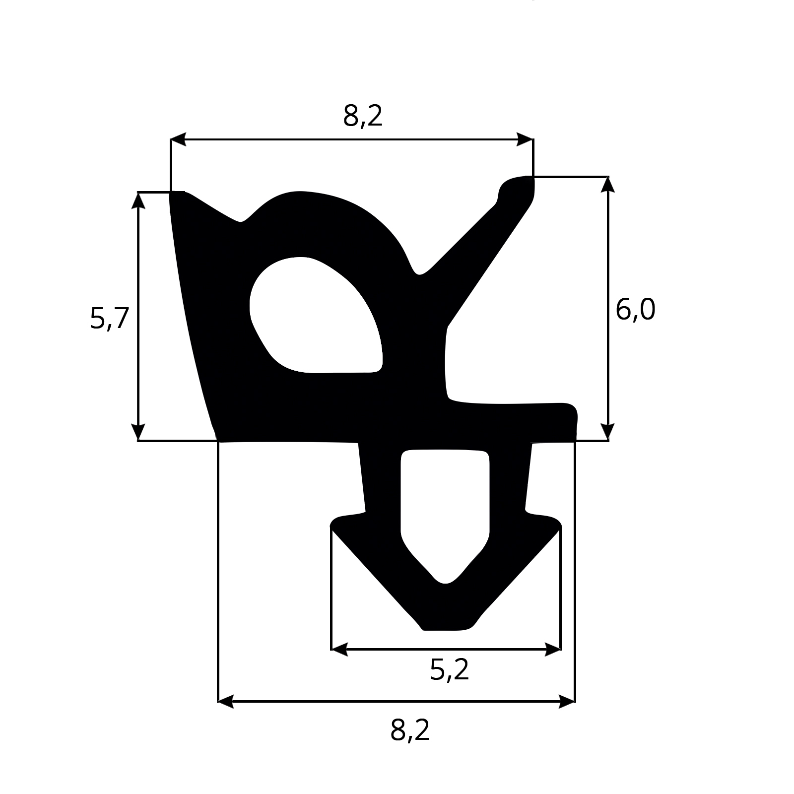 Uszczelka uszczelki do okien okna PCV REHAU S-1387 Marka DQ-PP