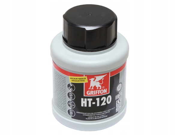 

Klej do rur Pvc-u i Pvc-c Griffon HT-120 250ml