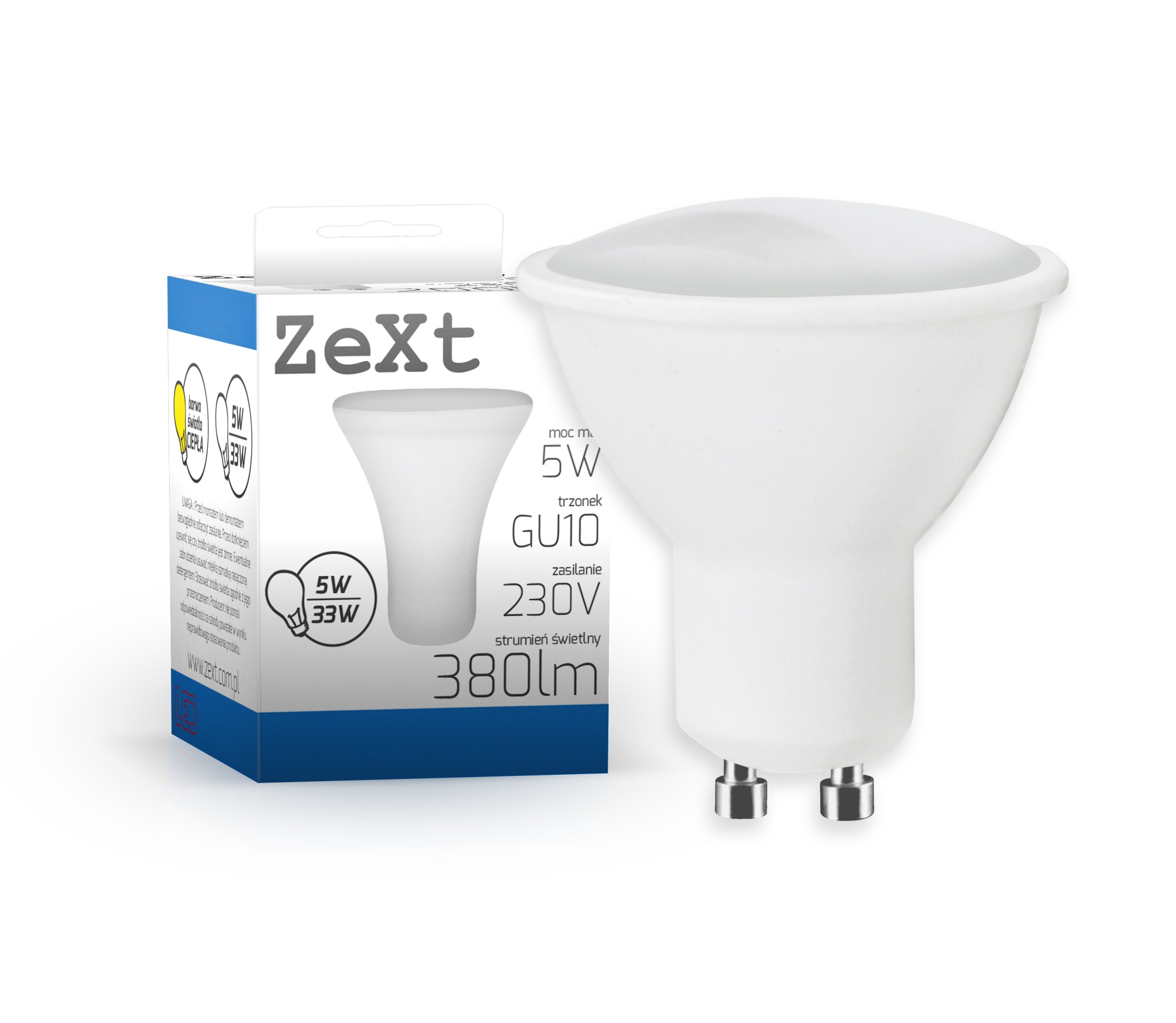 

Żarówka Led 5W GU10 Smd 2835 ciepła 3000K 230V