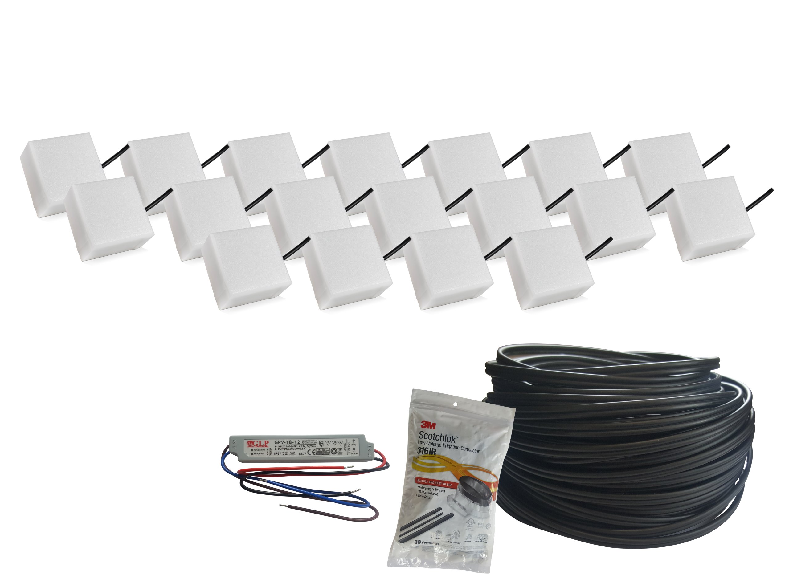 18x Świecąca Kostka Brukowa Led 10X10