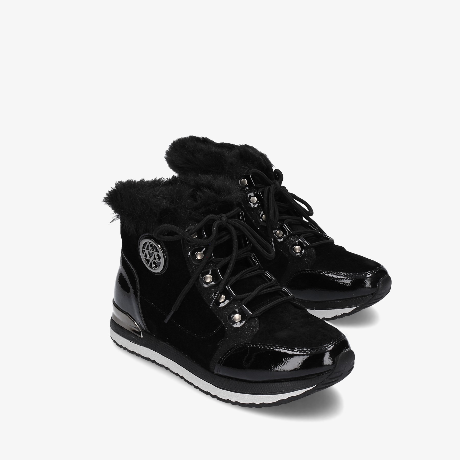 

Sneakersy na koturnie Botki Aclys Czarne R39
