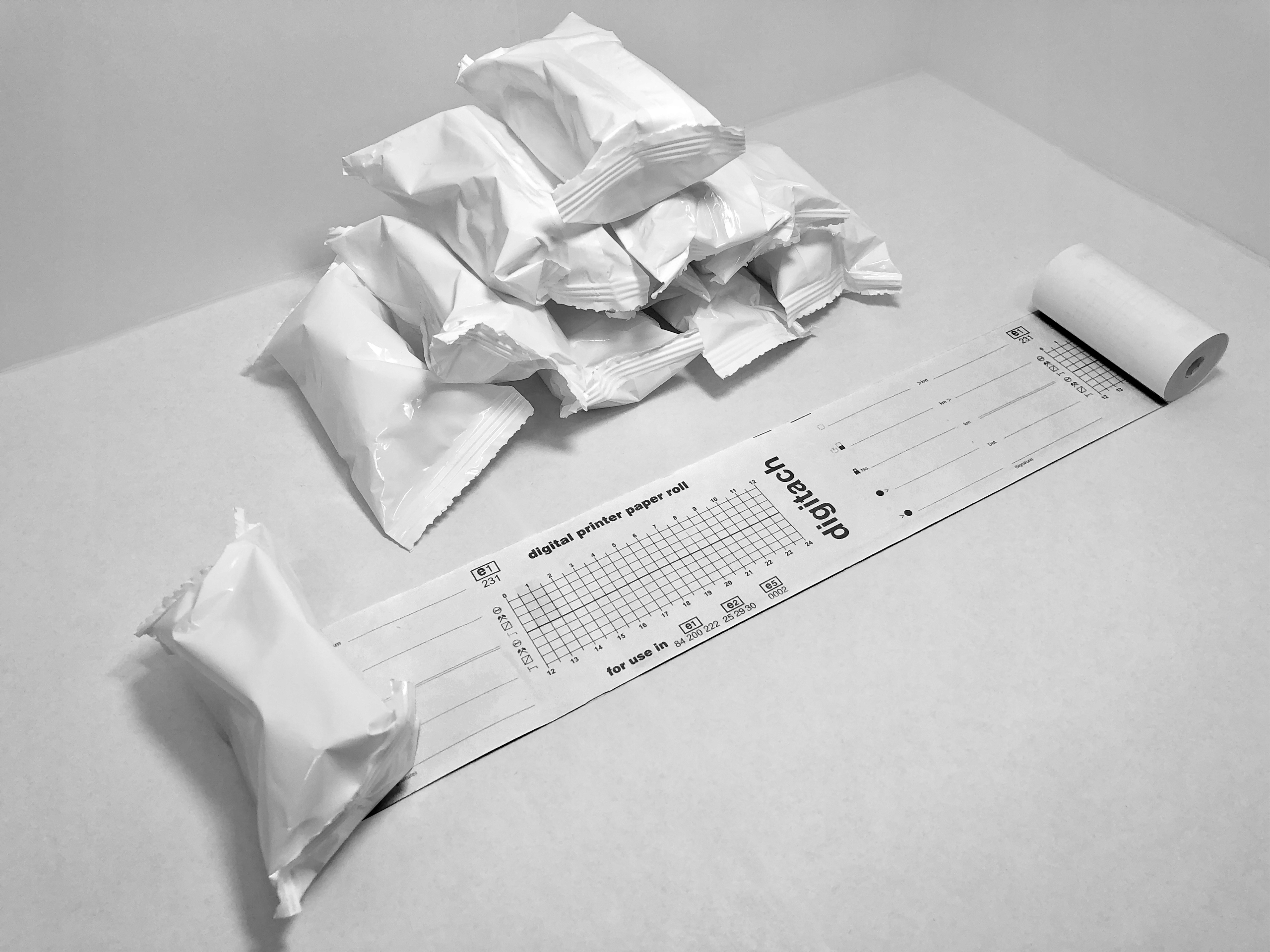 PAPIER DO TACHOGRAFU CYFROWEGO TEKSON 20 kartonów Numer katalogowy producenta PAPIER DO TACHOGRAFU