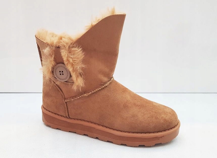 BRĄZOWE ESKIMOSKI ŚNIEGOWCE MUKLUKI BOTKI 38 Marka inna